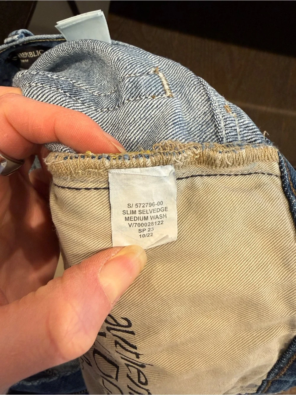 Banana Republic Men's Slim Selvedge Jean (32x32)
